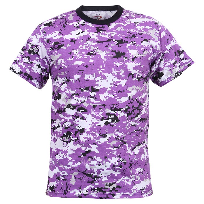 Levně Triko DIGITAL VIOLET CAMO