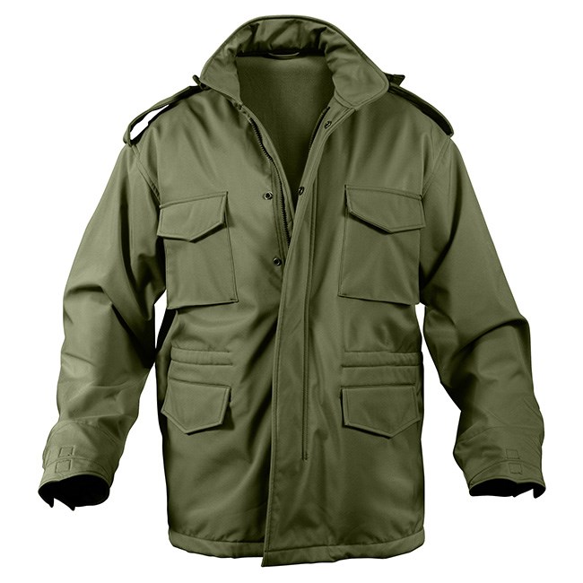 Levně Bunda US M65 SOFTSHELL ZELENÁ