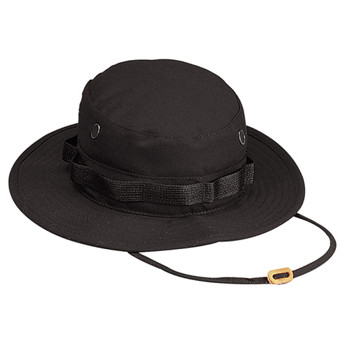 Levně Klobouk BOONIE rip-stop ČERNÝ