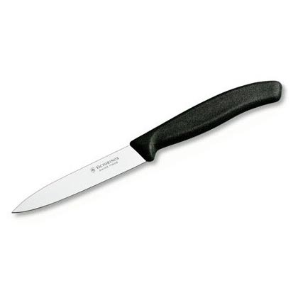 Levně VICTORINOX nůž na zeleninu 10cm plast ČERNÝ