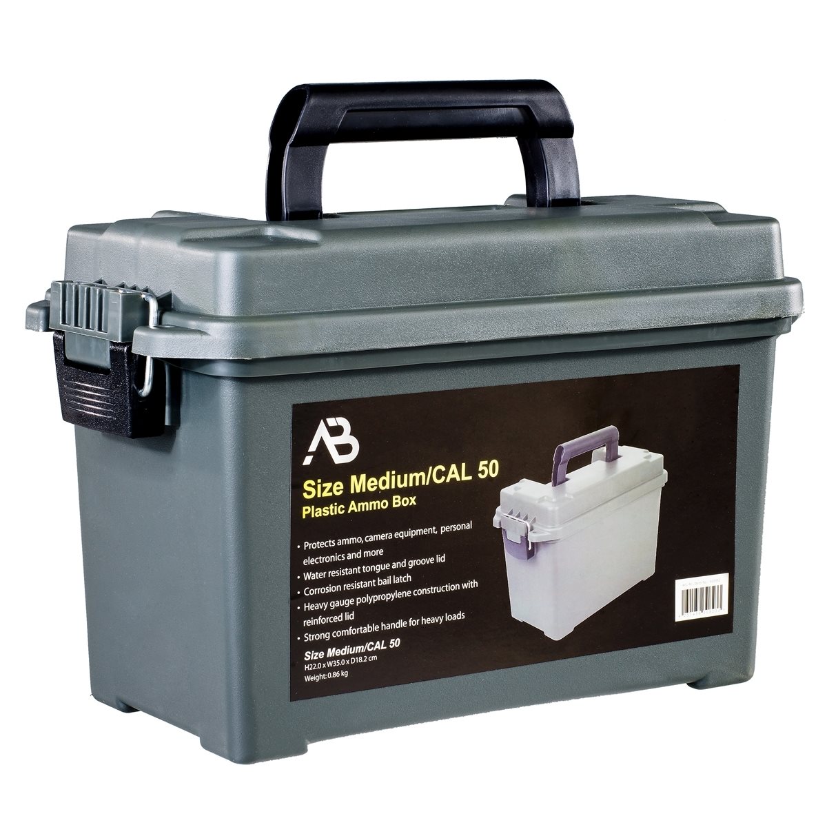 Levně AB bedna na munici plastová AMMO BOX US CAL.50