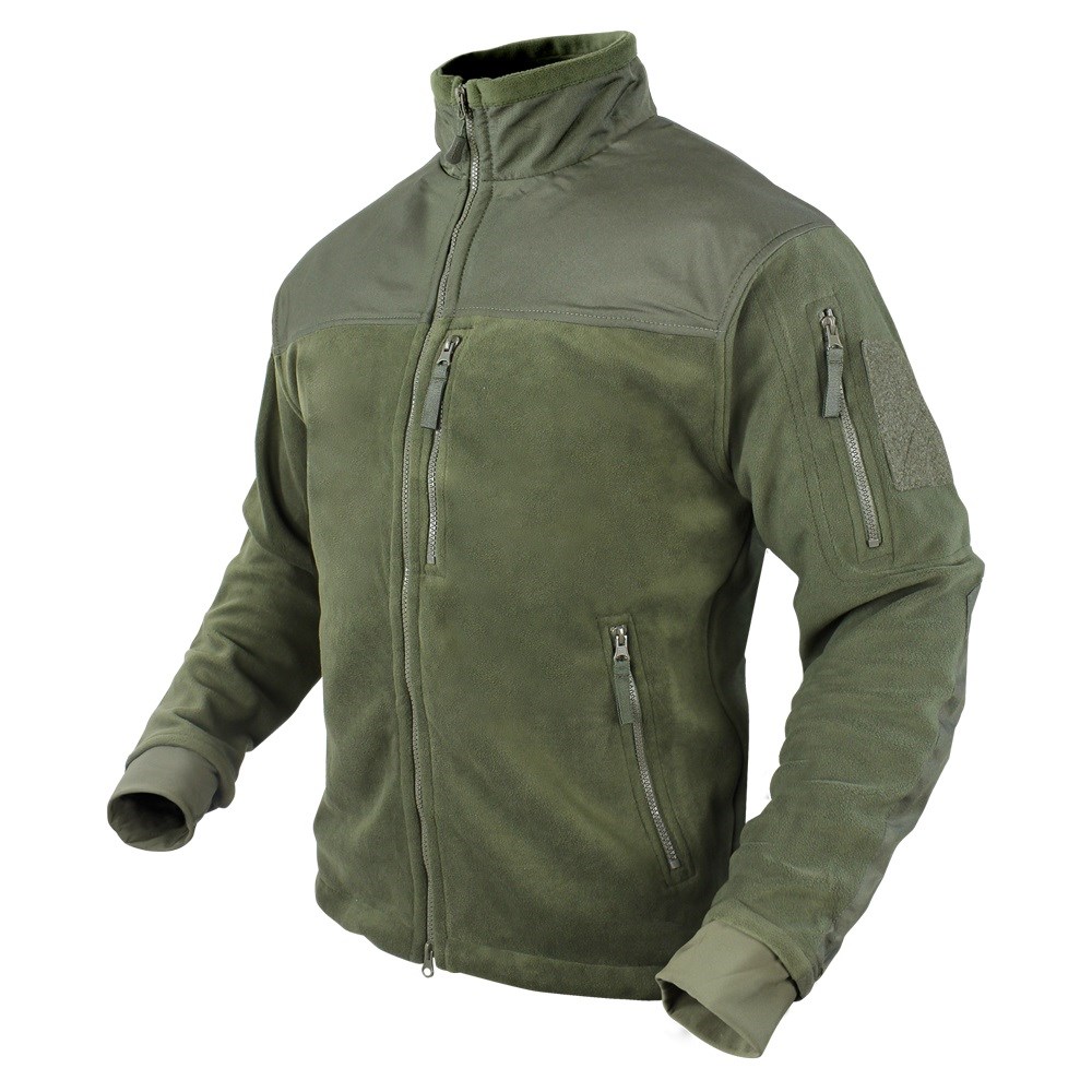 Levně Bunda ALPHA MICRO FLEECE ZELENÁ