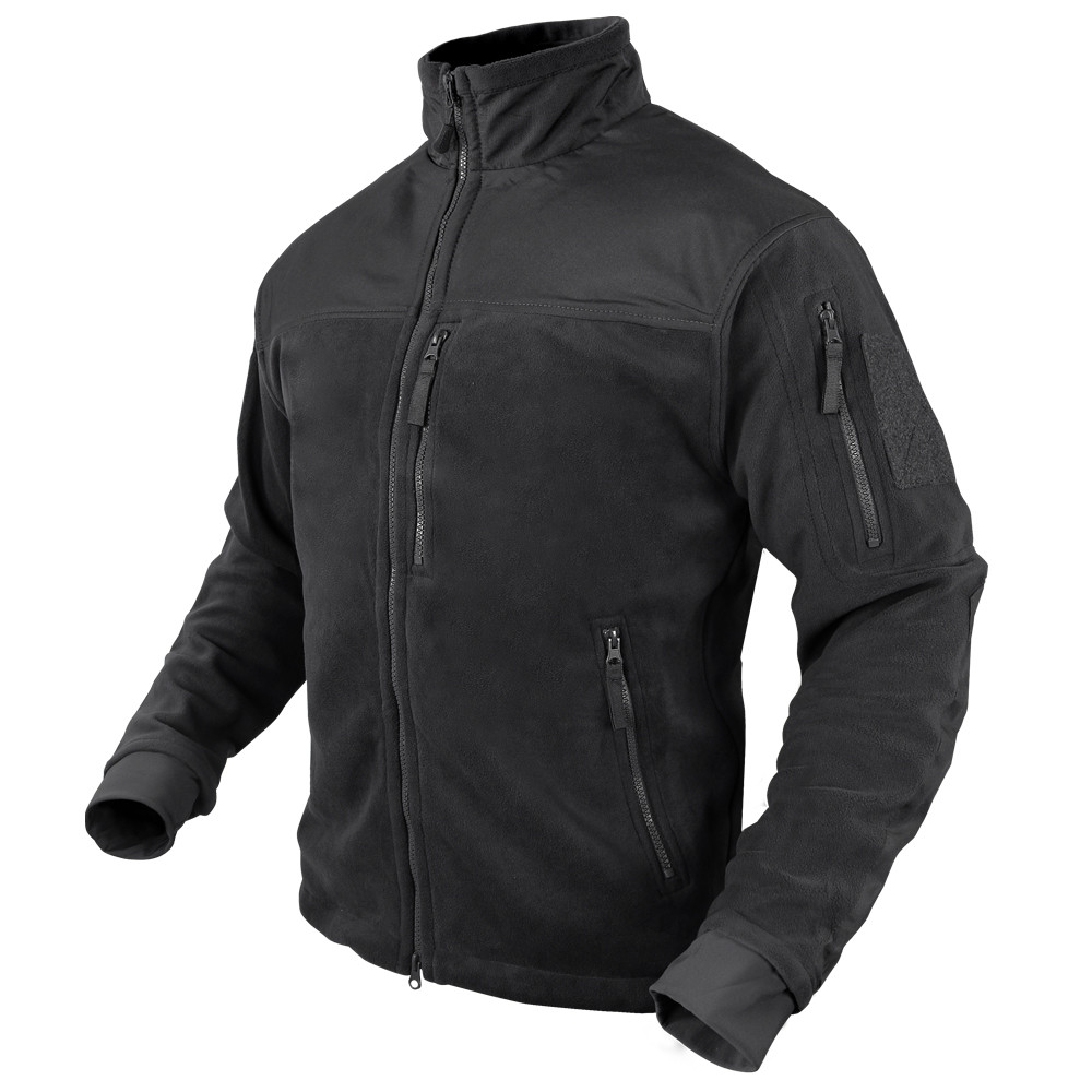 Levně Bunda ALPHA MICRO FLEECE ČERNÁ