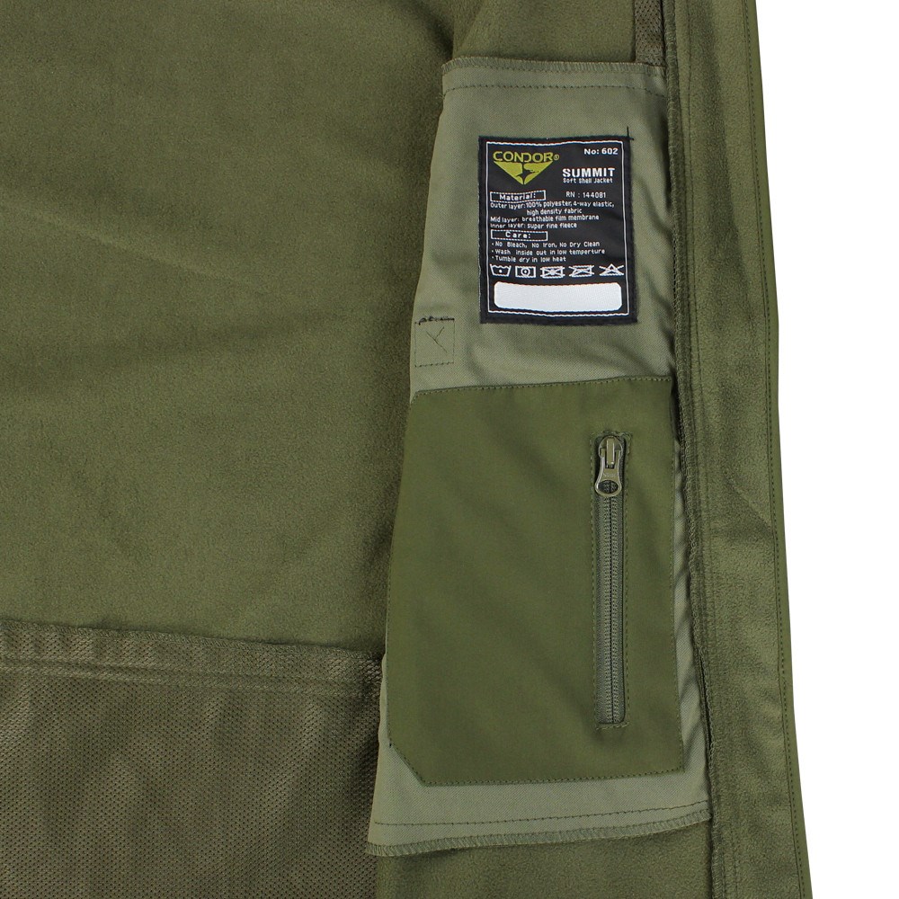 Bunda Summit SOFTSHELL ZELENÁ vel. 5XL