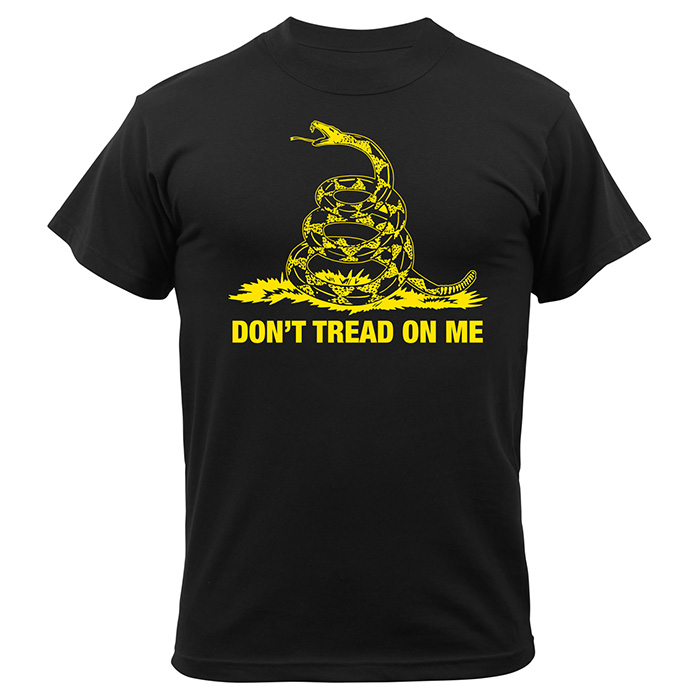 Levně Triko DON´T TREAD ON ME ČERNÉ