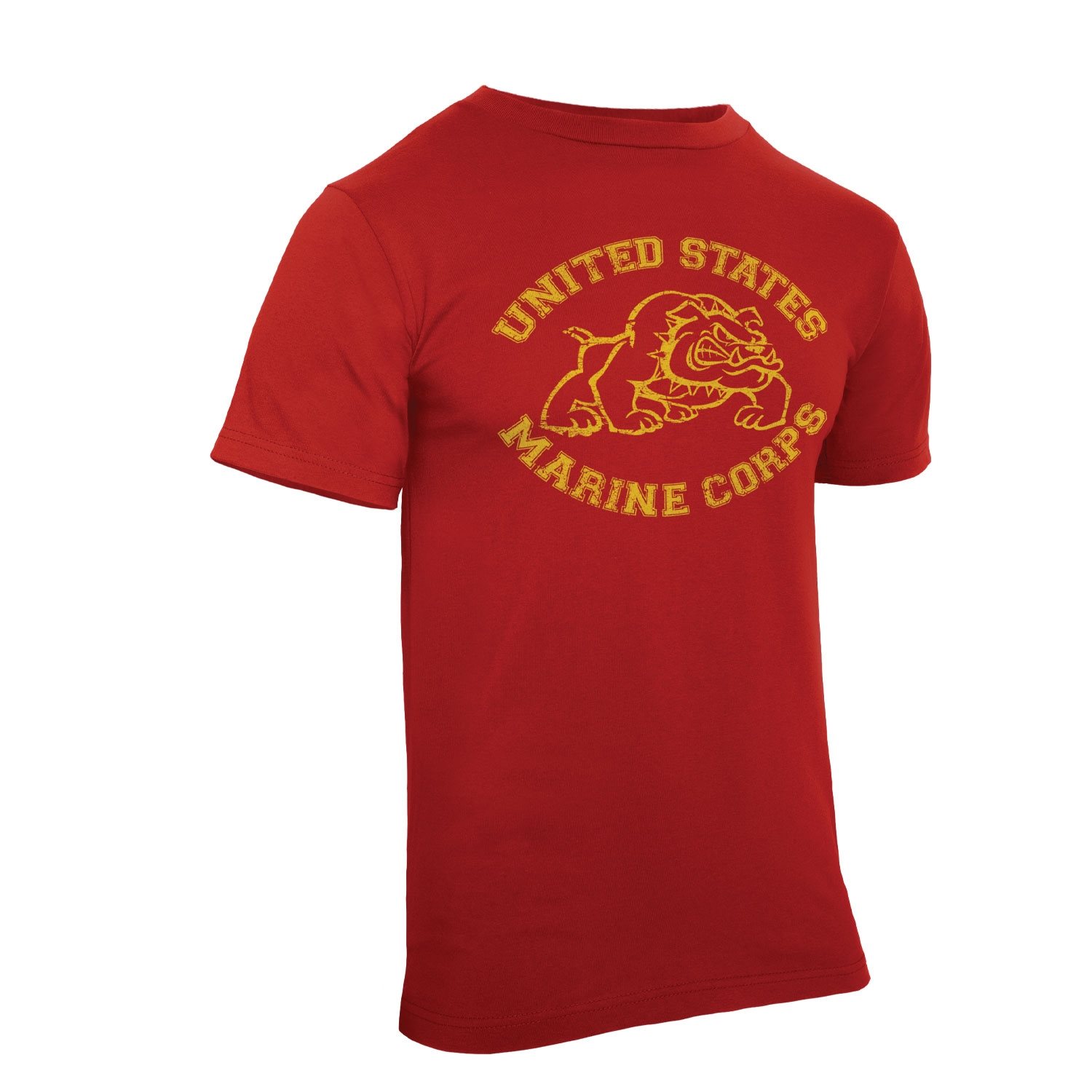 Levně Triko VINTAGE U.S. MARINE BULLDOG ČERVENÉ
