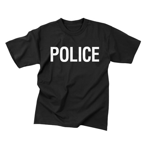 Levně Triko POLICE ČERNÉ