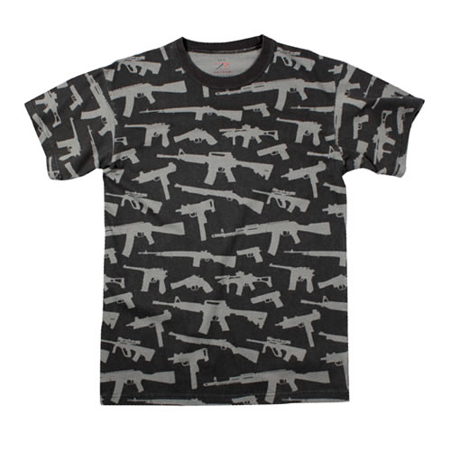 Levně Triko GUNS ČERNÉ