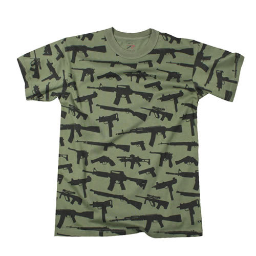 Levně Triko GUNS ZELENÉ