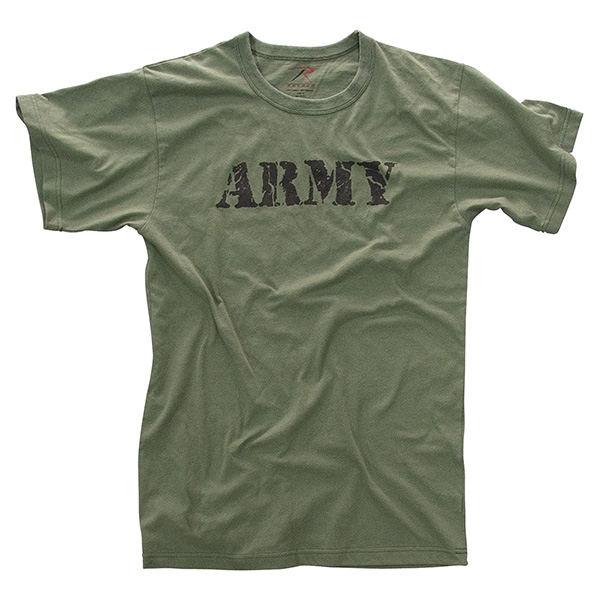 Levně Triko VINTAGE ARMY ZELENÉ