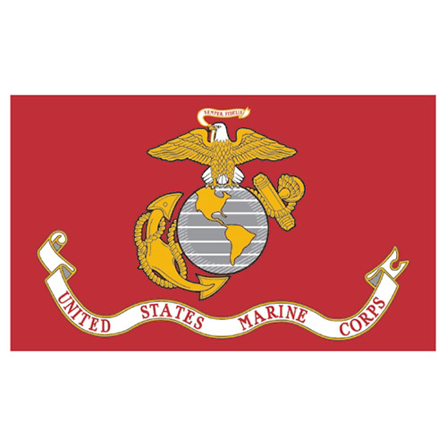 Levně Vlajka U.S. Marine Corps ČERVENÁ