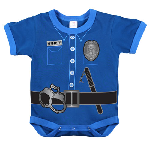 Levně Body dětské POLICE UNIFORM MODRÉ