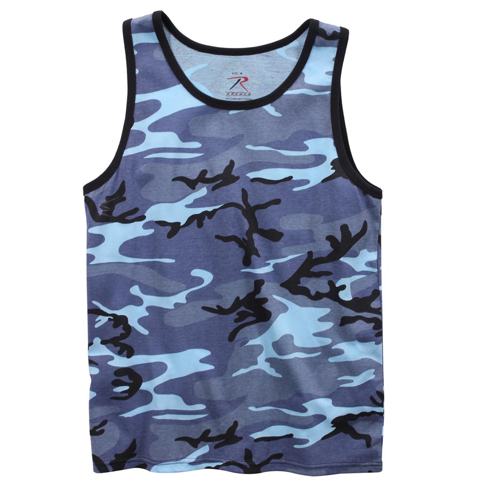 Levně Tílko SKY BLUE CAMO