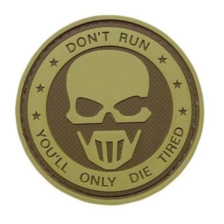 Levně TRU-SPEC nášivka DON´T RUN - GHOST velcro