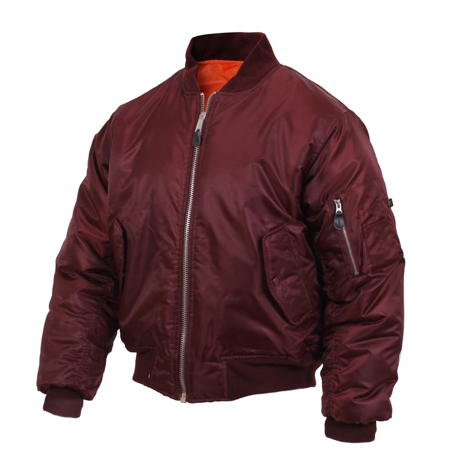 Levně Bunda ULTRA FORCE MA1 FLIGHT MAROON