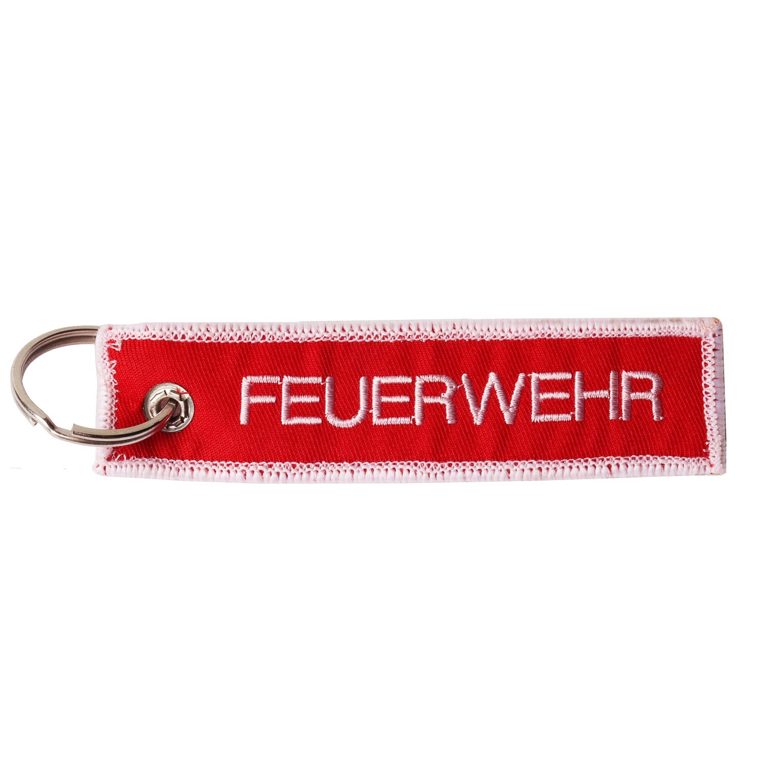 Levně Klíčenka "FEUERWEHR" ČERVENÁ/BÍLÁ