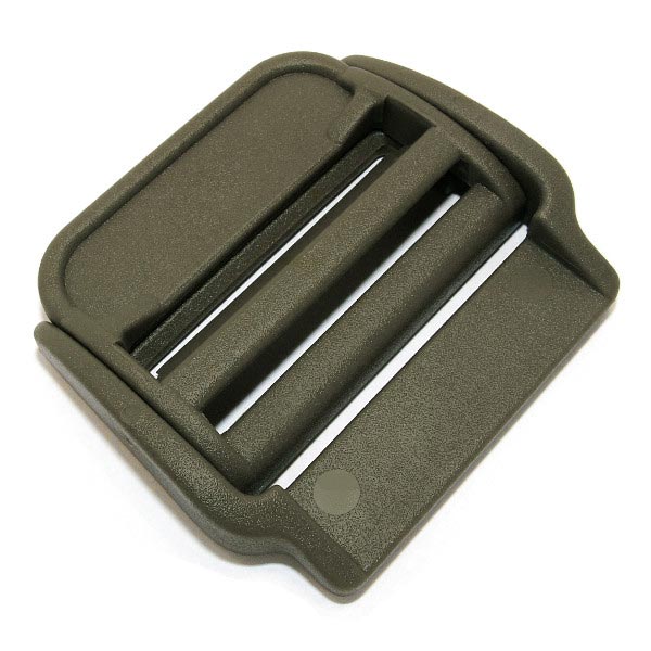 Levně Spona/přezka na batoh plastová průvlečná 50 mm ZELENÁ