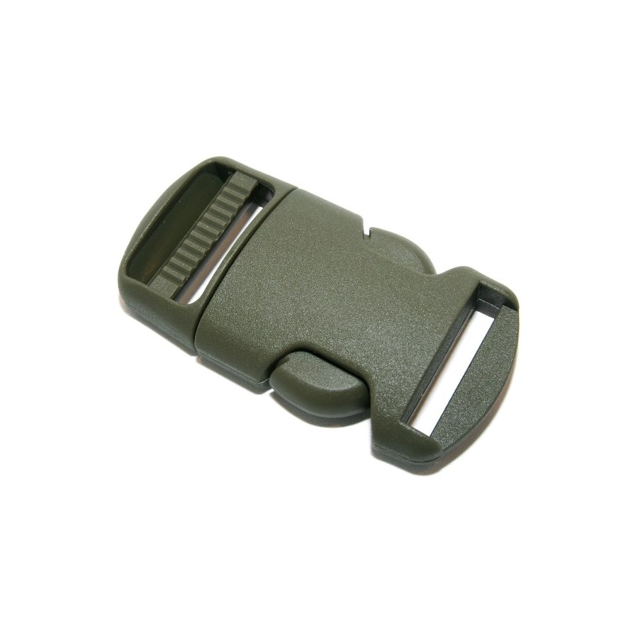 Levně Spona/přezka plastová kompletní 20 mm ZELENÁ