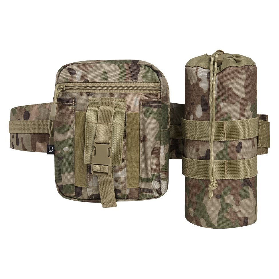 Levně BRANDIT ledvinka ALLROUND s pouzdrem na láhev TACTICAL CAMO