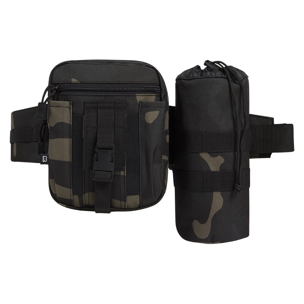 Levně BRANDIT ledvinka ALLROUND s pouzdrem na láhev DARK CAMO