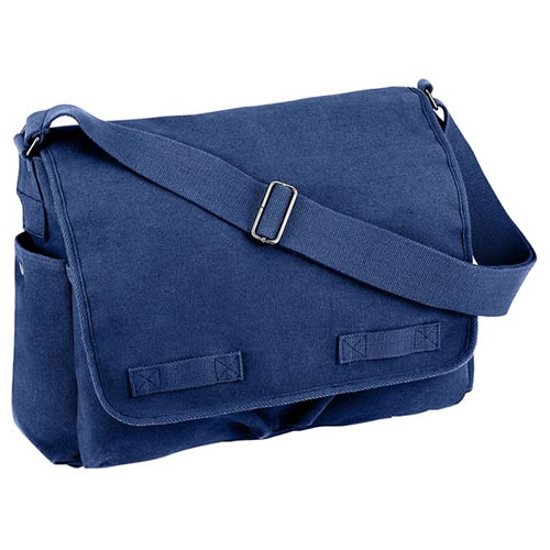 Levně ROTHCO taška VINTAGE přes rameno 38 x 28 x 15 cm MODRÁ