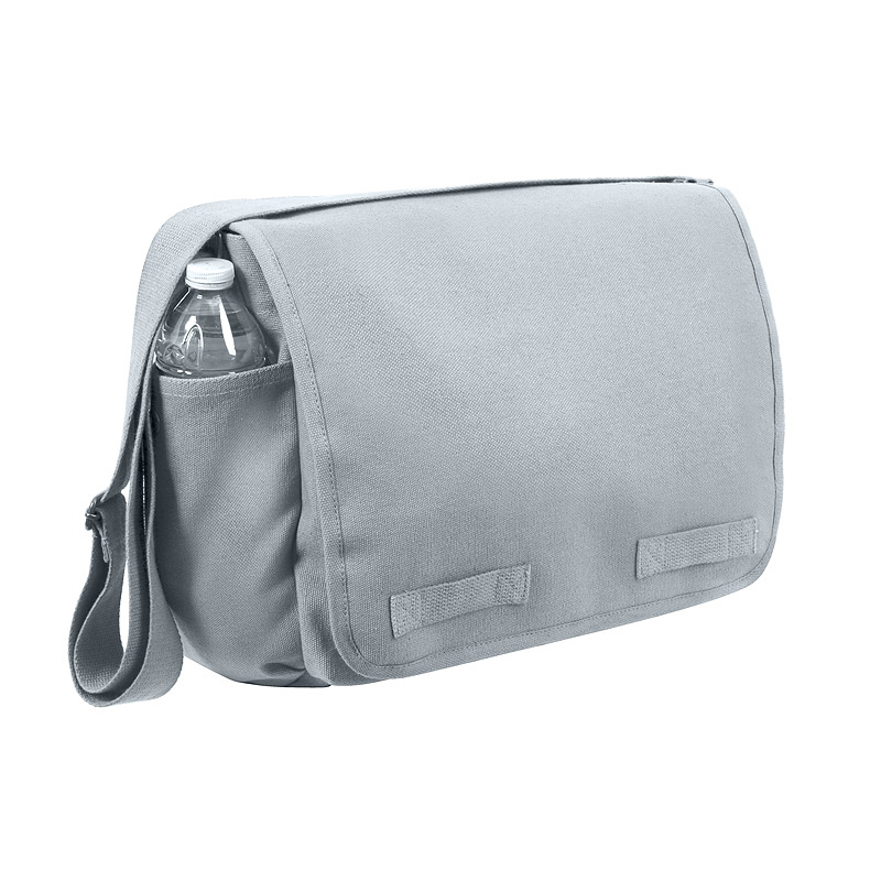 Levně ROTHCO taška VINTAGE přes rameno 38 x 28 x 15 cm ŠEDÁ