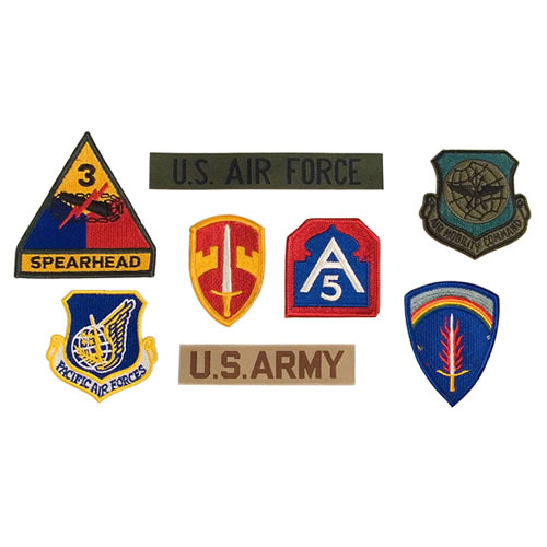 Levně ROTHCO nášivky US MILITARY různé druhy 500ks