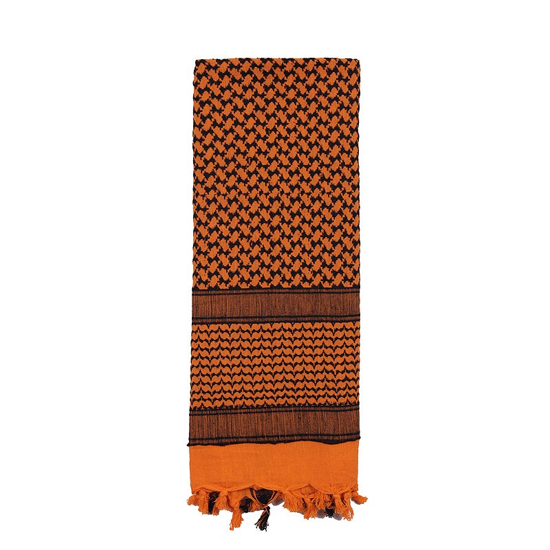 Levně ROTHCO šátek SHEMAGH 105 x 105 cm ORANŽOVO-ČERNÝ