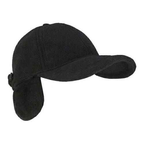 Levně ROTHCO čepice zimní s klapkama na uši FLEECE ČERNÁ