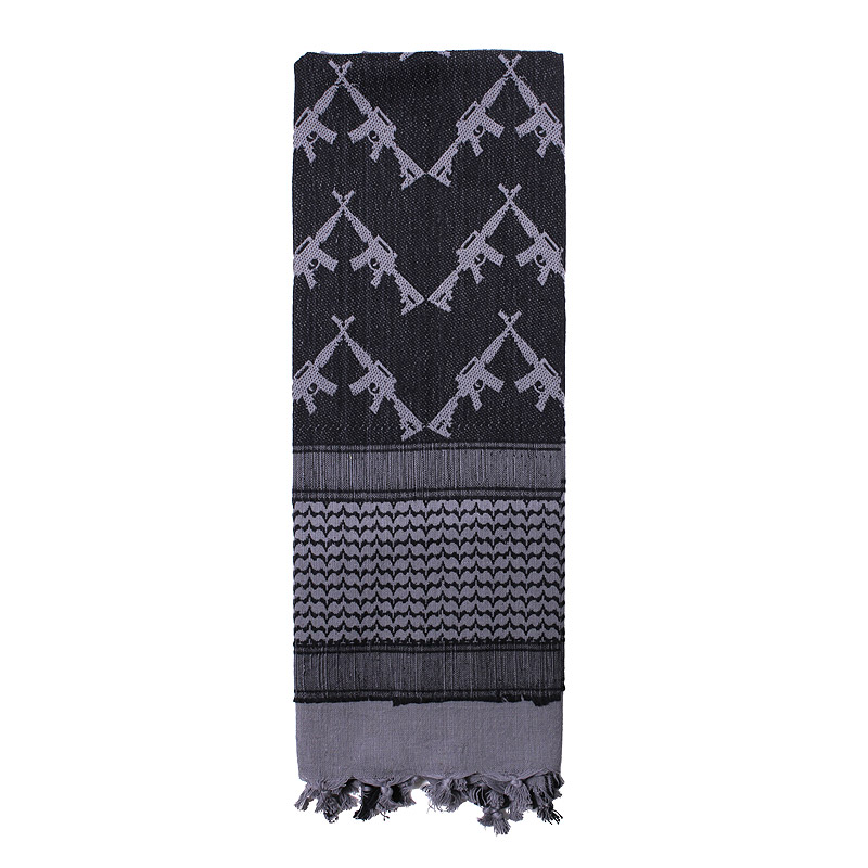 Levně ROTHCO šátek SHEMAGH CROSSED RIFLES 107 x 107 cm ŠEDÝ