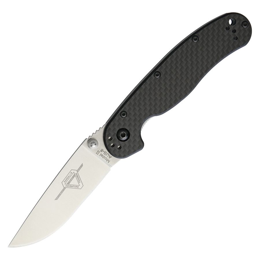 Levně Ontario Knife Company nůž zavírací RAT II uhlíková rukojeť ČERNÝ