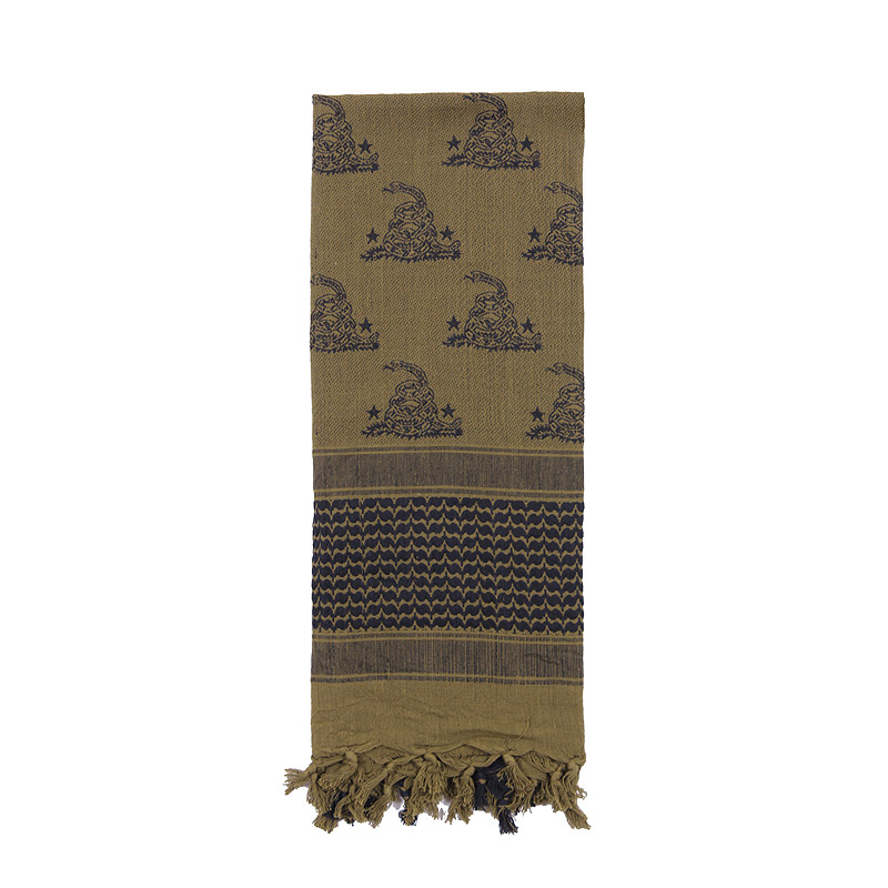 Levně ROTHCO šátek SHEMAGH 107 x 107 cm GADSDEN SNAKE ZELENÝ