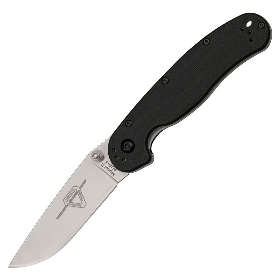 Levně Ontario Knife Company nůž zavírací RAT II nylonová rukojeť ČERNÝ