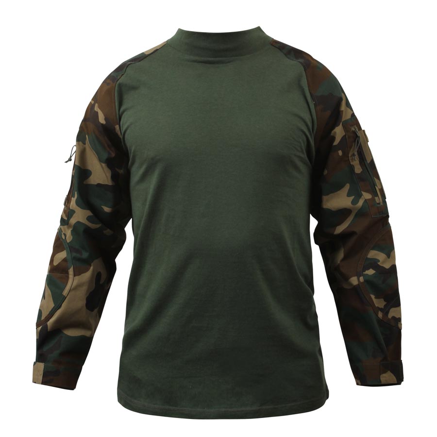 Levně Košile COMBAT taktická WOODLAND