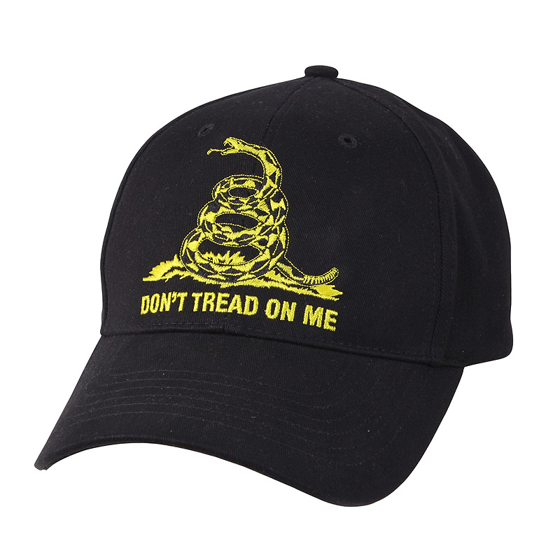 Levně ROTHCO čepice baseball DON'T TREAD ON ME ČERNÁ