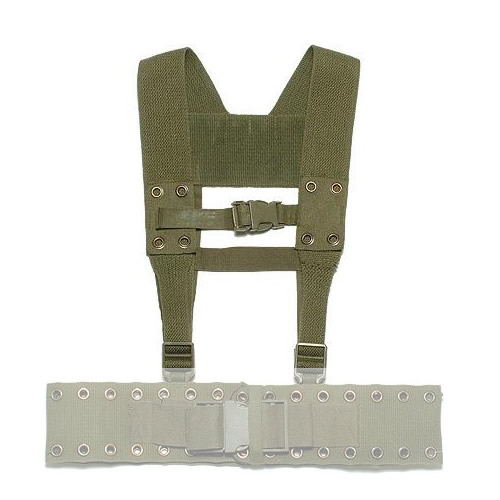 Levně Bundeswehr kšandy BW postrojové ZELENÉ