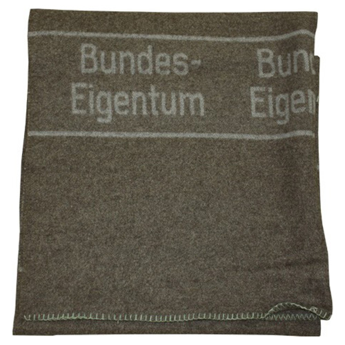 Levně Bundeswehr deka vlněná BW 200x210 HNĚDÁ nová