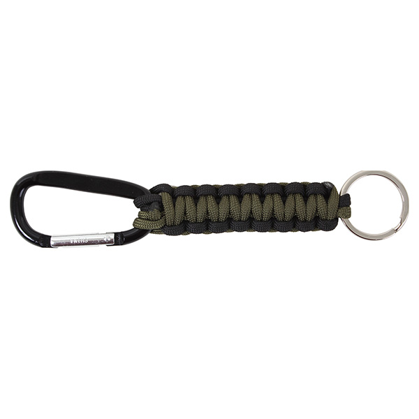 Levně ROTHCO klíčenka PARACORD s karabinou ZELENO-ČERNÁ