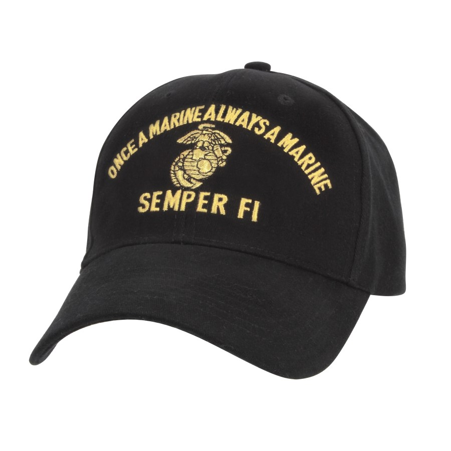 Levně ROTHCO čepice MARINE SEMPER FI baseball ČERNÁ