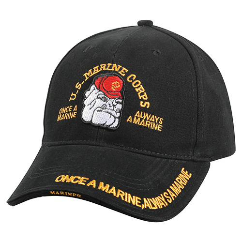Levně ROTHCO čepice DELUXE MARINE BULLDOG baseball ČERNÁ