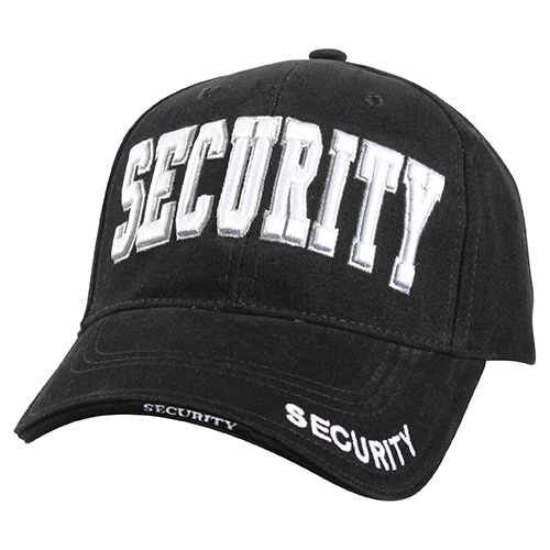 Levně ROTHCO čepice DELUXE SECURITY "bílý nápis" baseball ČERNÁ