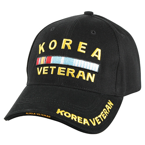 Levně ROTHCO čepice DELUXE KOREA VETERAN baseball ČERNÁ