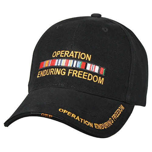 Levně ROTHCO čepice DELUXE ENDURING FREEDOM baseball ČERNÁ