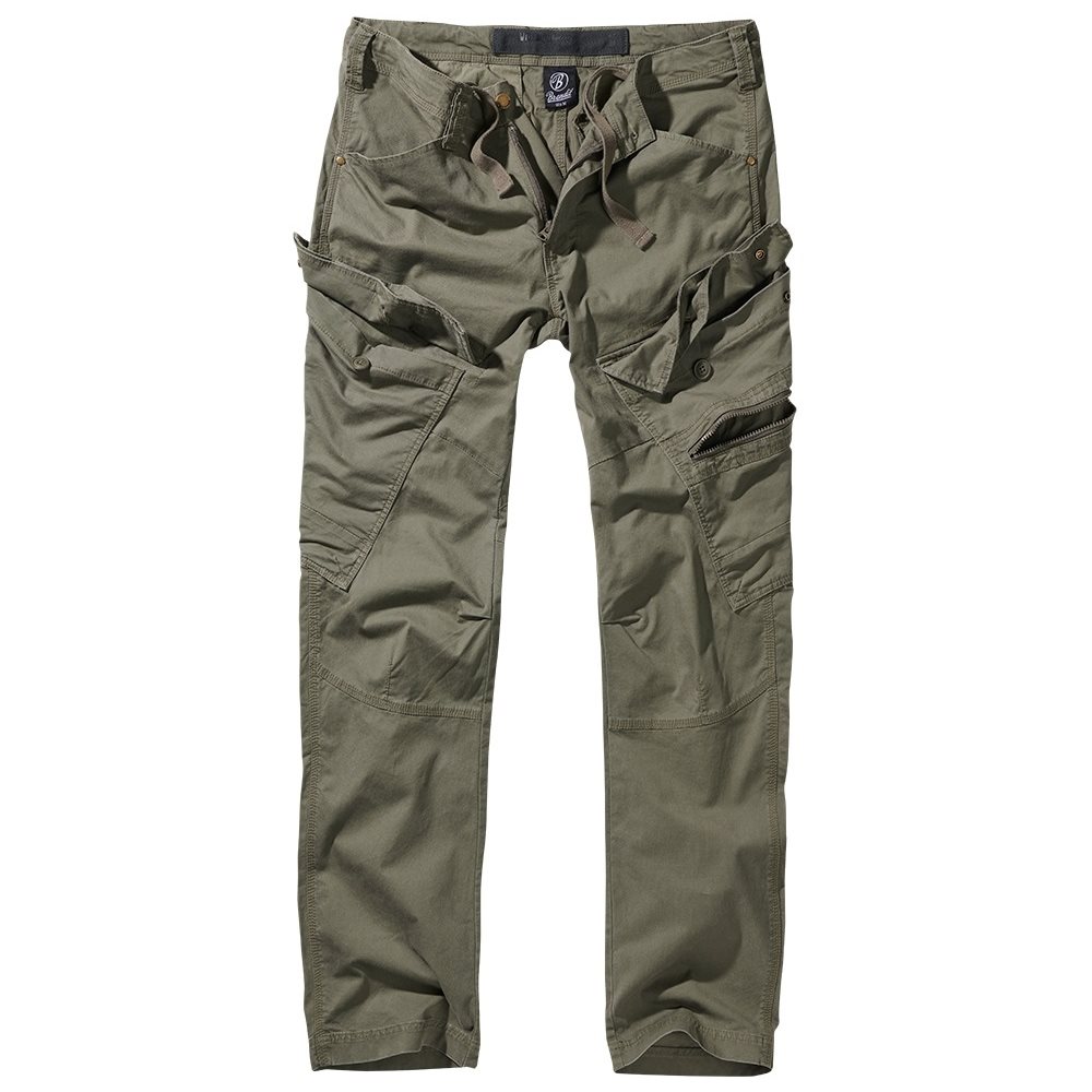 Levně Kalhoty ADVEN SLIM FIT ZELENÉ