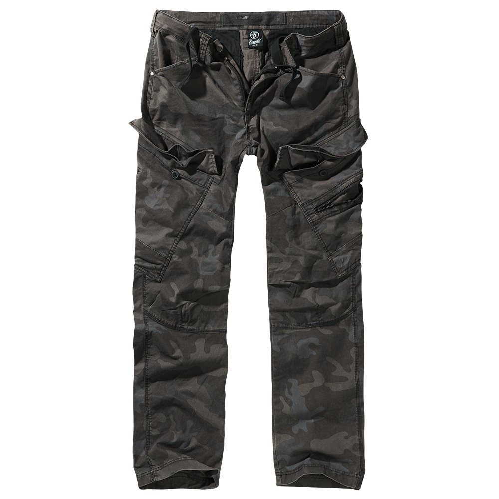 Levně Kalhoty ADVEN SLIM FIT DARK CAMO