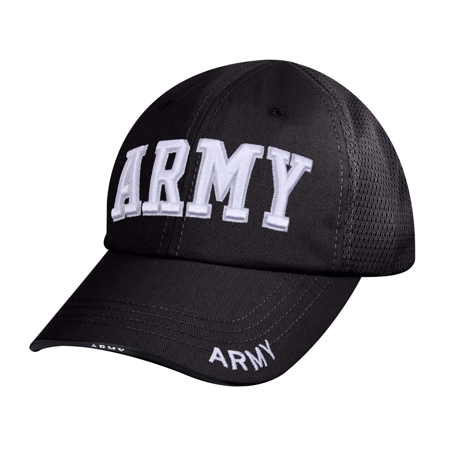 Levně ROTHCO čepice ARMY síťovaná ČERNÁ