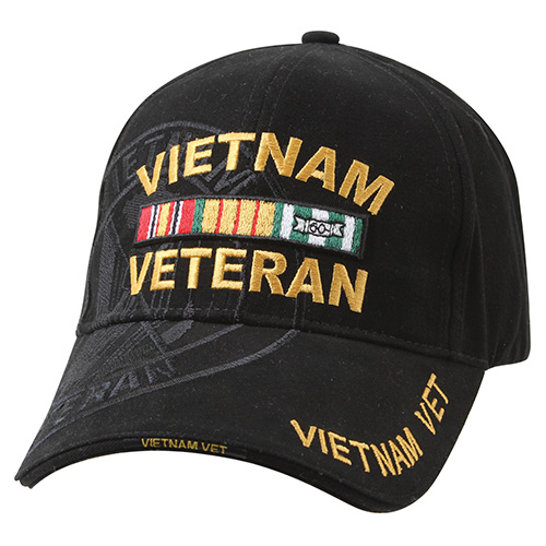 Levně ROTHCO čepice baseball DELUXE VIETNAM VET ČERNÁ