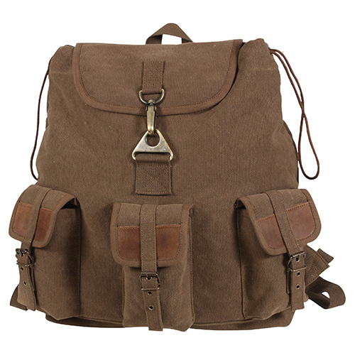 Levně ROTHCO batoh VINTAGE WAYFARER HNĚDÝ