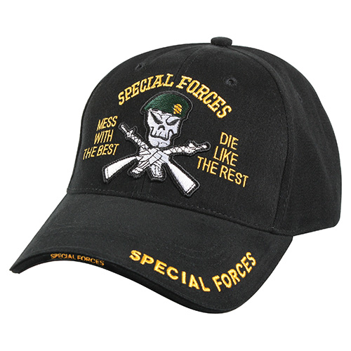 Levně ROTHCO čepice DELUXE SPECIAL FORCES baseball ČERNÁ