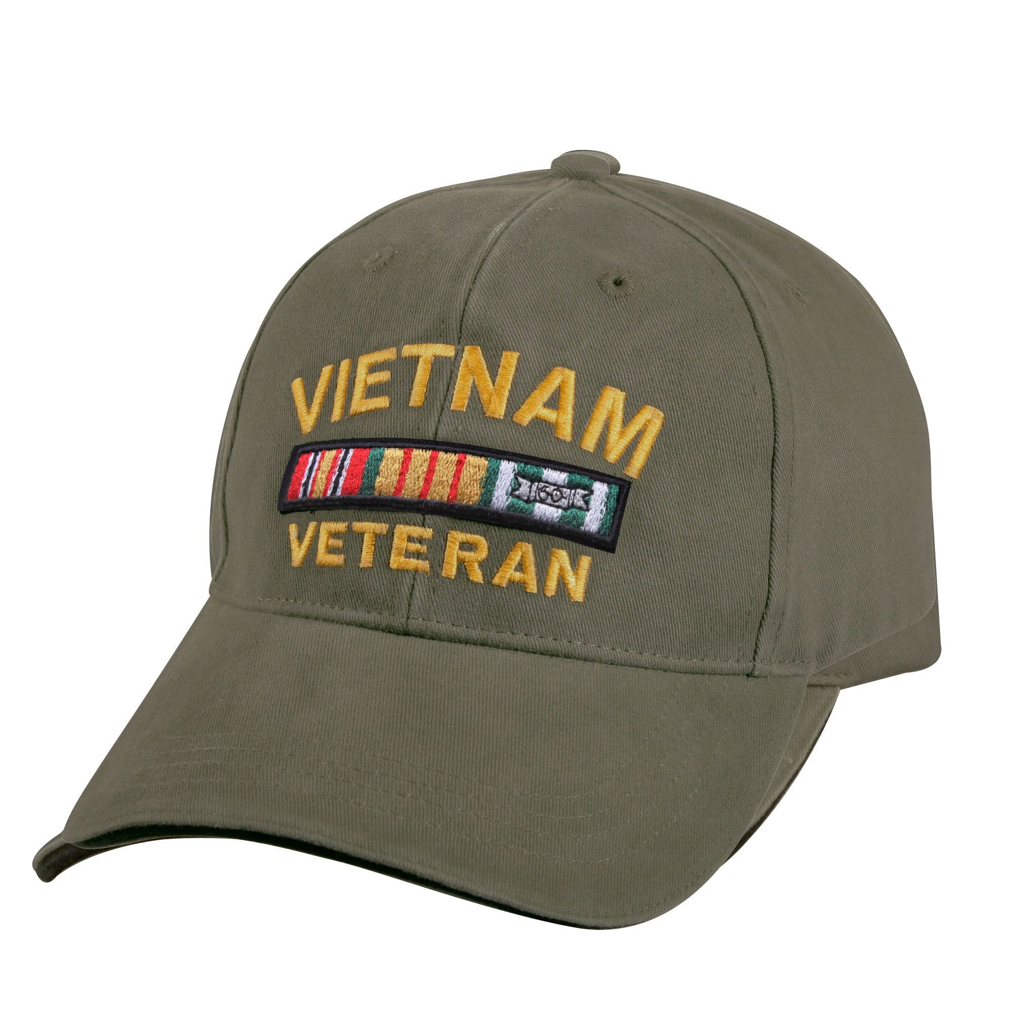 Levně ROTHCO čepice baseball VINTAGE DELUXE VIETNAM VETERAN ZELENÁ